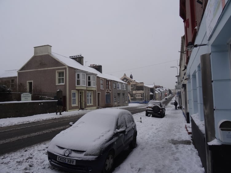 Snow in Pembroke Dock, March 2018