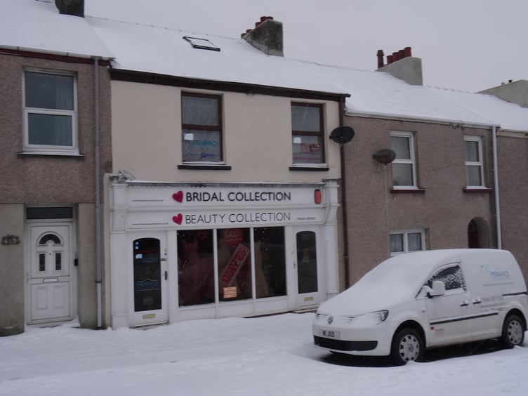 Snow in Pembroke Dock, March 2018