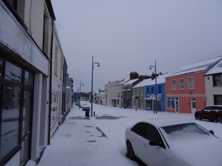 Snow in Pembroke Dock, March 2018