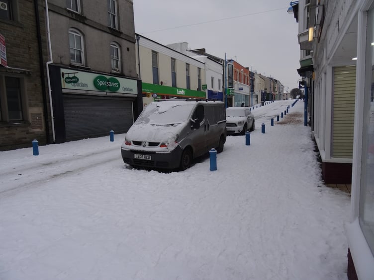 Snow in Pembroke Dock, March 2018