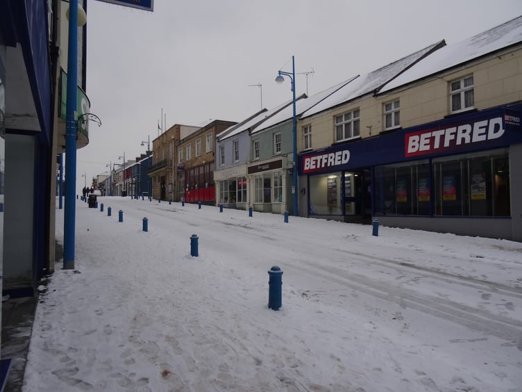 Snow in Pembroke Dock, March 2018