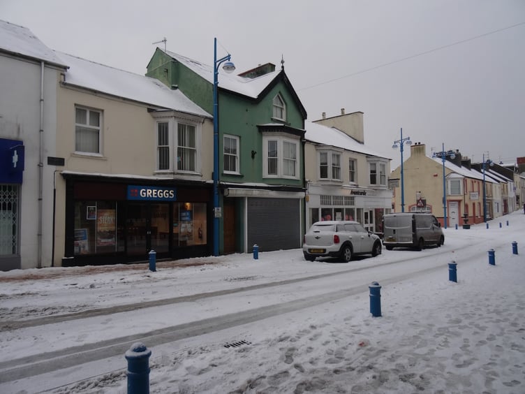 Snow in Pembroke Dock, March 2018