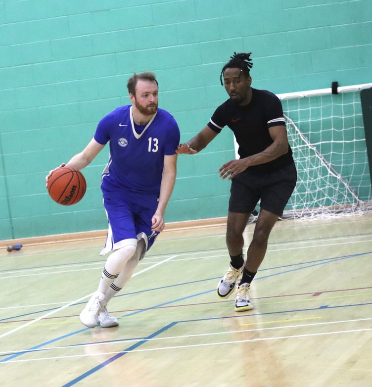 Wolves basketball team - Ross Wilson (left)