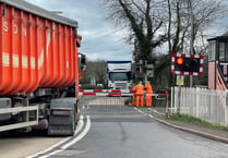 Crediton Railway Station level crossing reopened after barrier failure