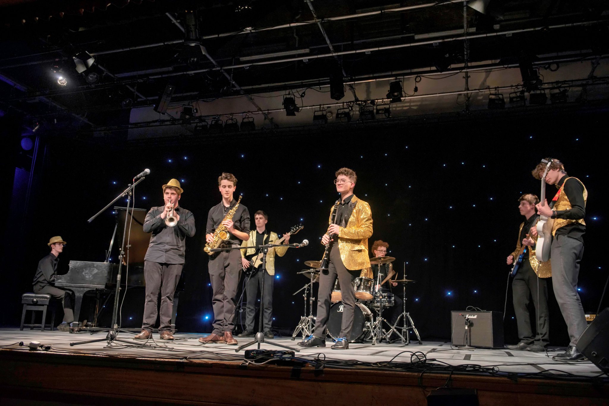 The talented Jazz-Funk band from Monmouth School for Boys who featured in last year’s competition. They triumphed during a brilliant night of entertainment at Monmouth’s Got Talent, deservedly winning the top prize with Black Sax, a great track written for the band by Sam Rolls (who was on Sax). Judges said the band has “really talented members, a really tight performance, great solos throughout, great ballads”.