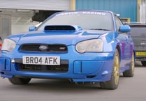 TV star Hammond’s Subaru returns to its true blue livery colour