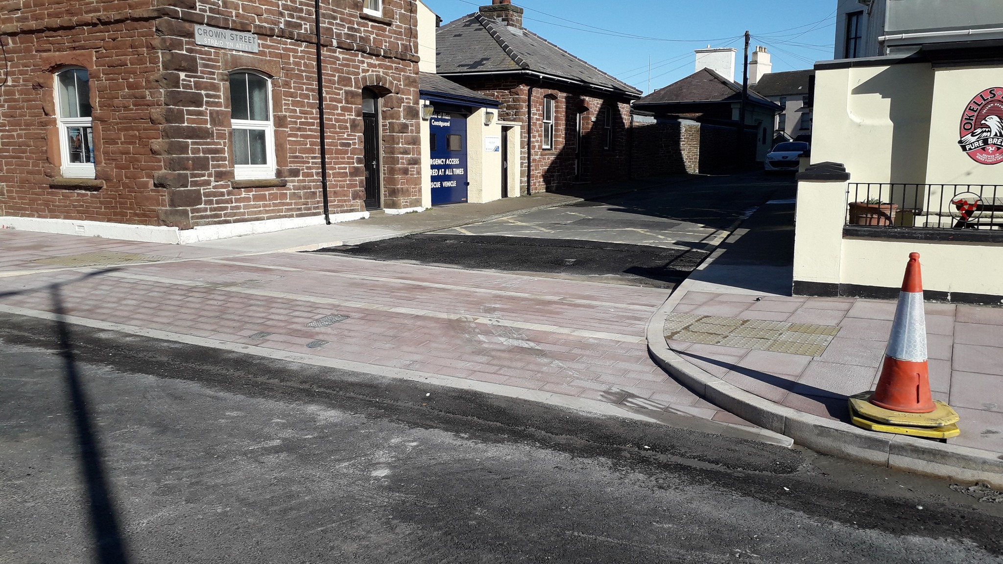 Work has been completed on East Quay, Peel