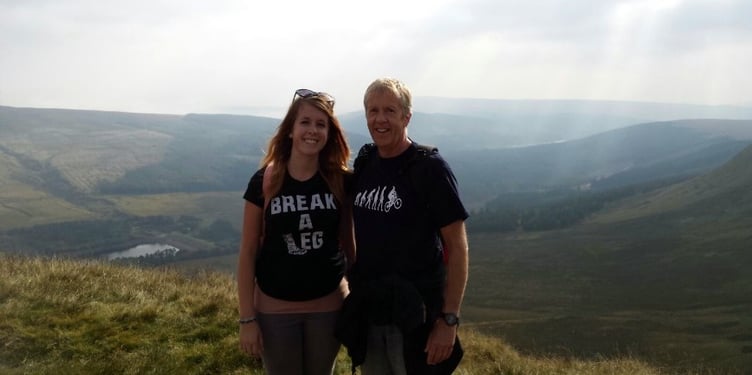 Debbie and Steve Cornish who are organising a cake and bike ride fundraiser for the Samaritans in tribute to their daughter, Danielle.
Picture: Steve and Debbie Cornish