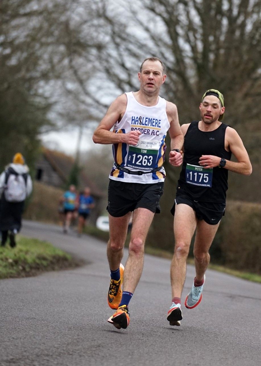 Tom Millns powers ahead at the Bramley 20 race