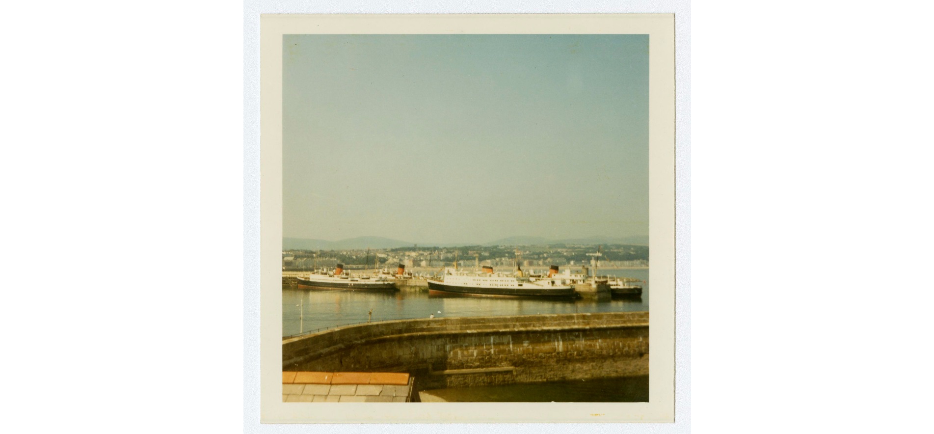 Douglas harbour in 1972, featuring Mona's Isle, Mona's Queen, Tynwald and King Orry Photo: iMuseum