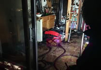 House catches fire in Dawlish
