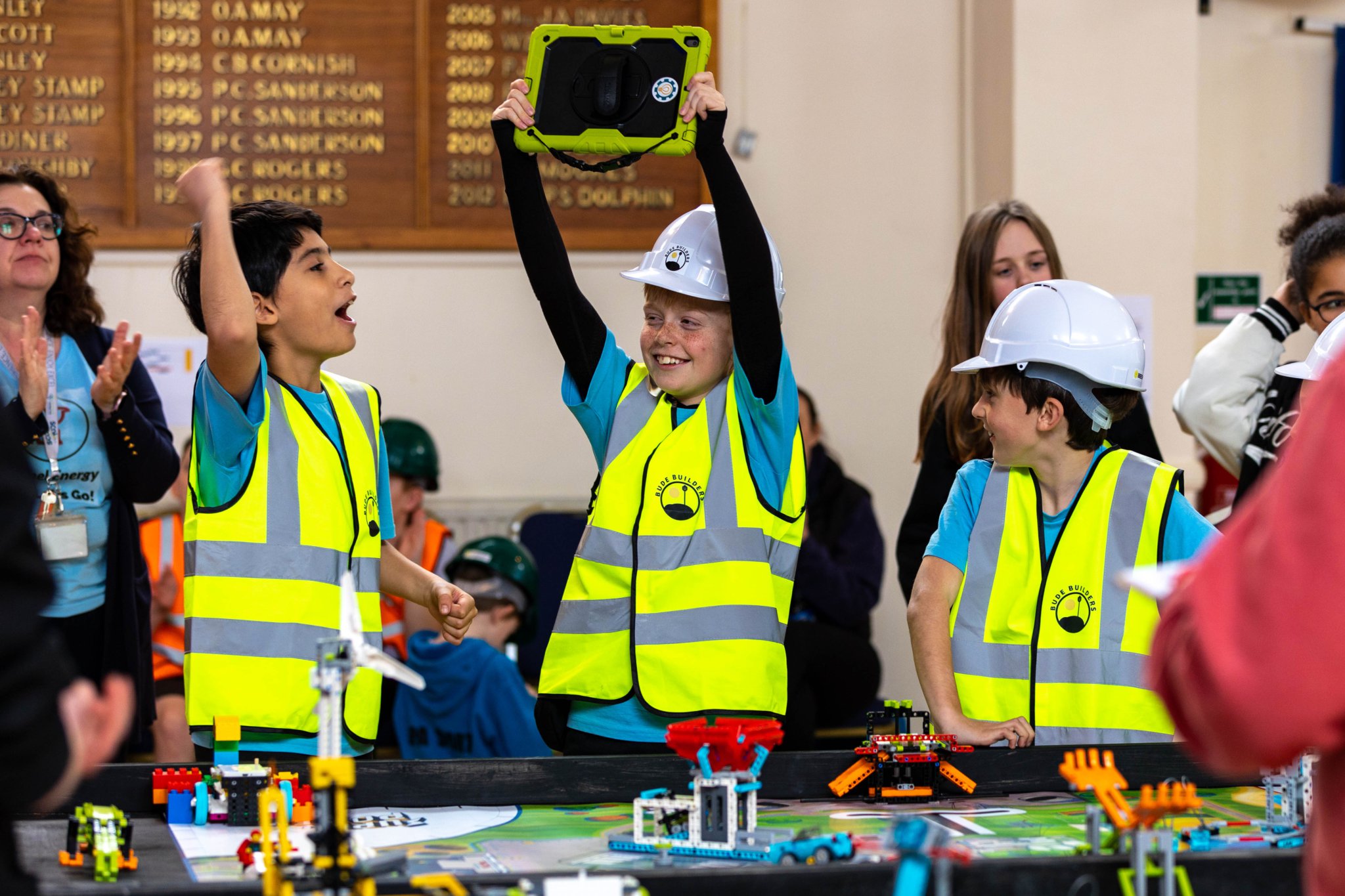 The ‘Bude Builders’ celebrate their success