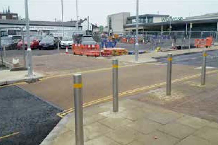 Alton station forecourt.