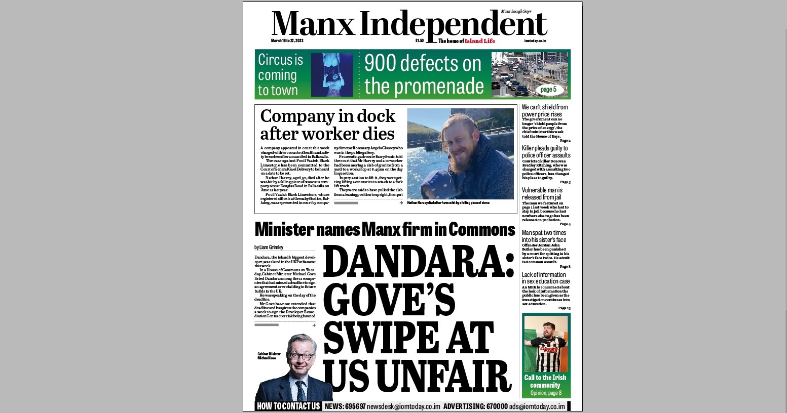 Manx Independent, March 16, 2023