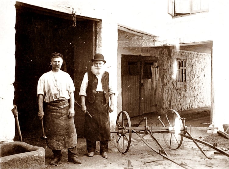 Smithy at Bowdens' yard