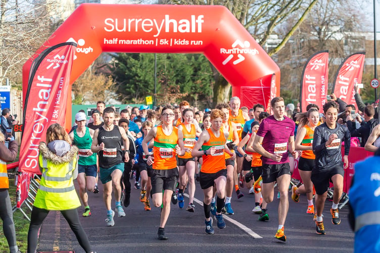 A fast start for the 5K event.