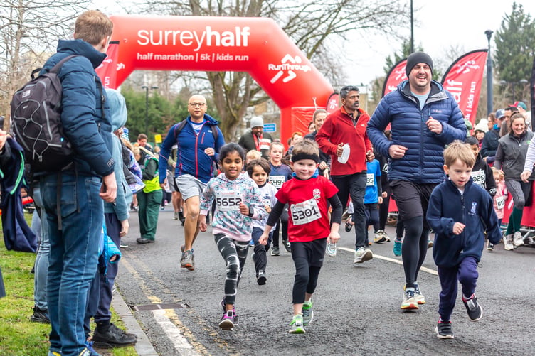 Plenty of determination at the 2K kids' race.