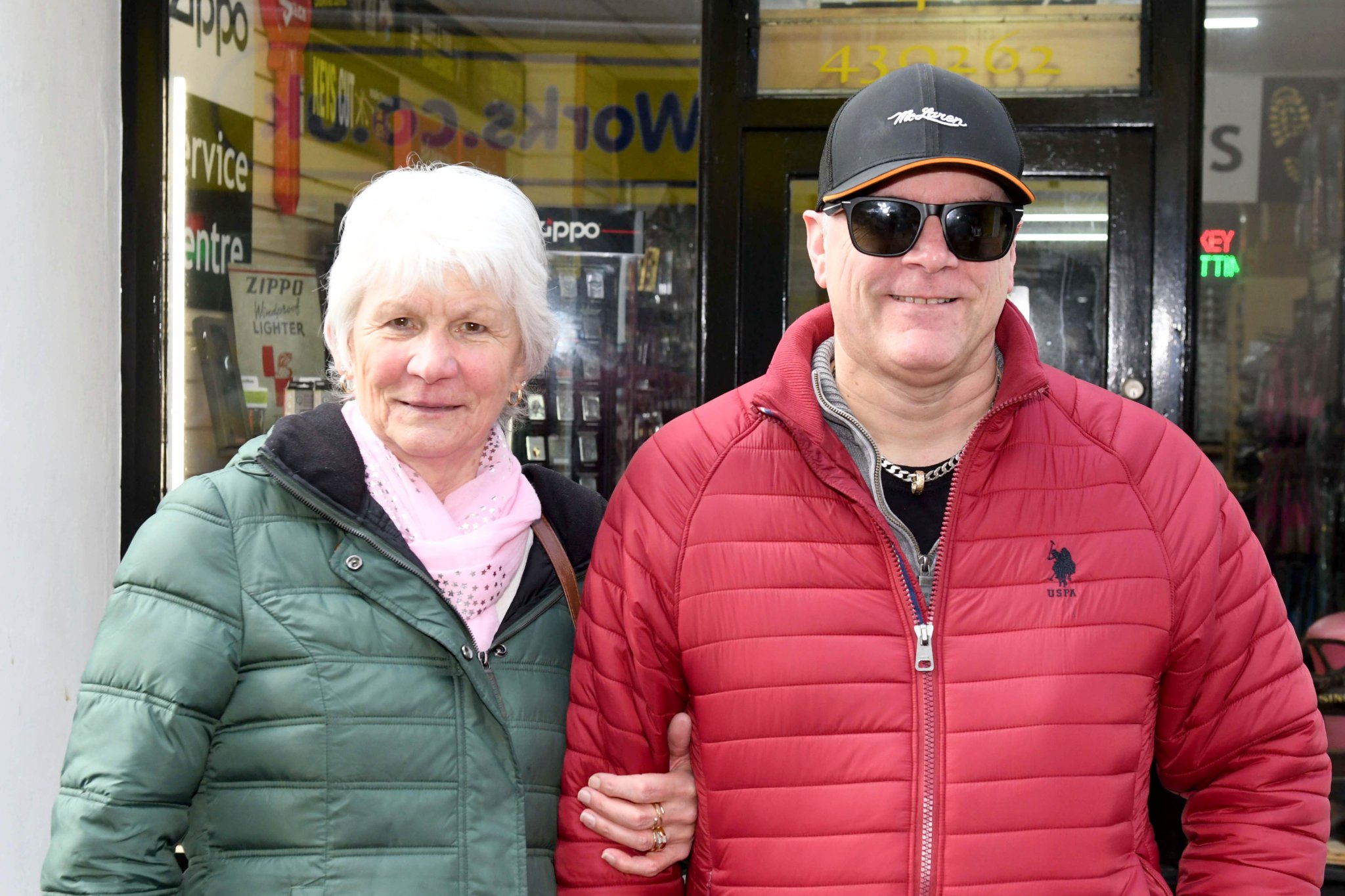Public opinions on the Countryside Code - Lynn Evans (Douglas) with her son Matthew Evans (visiting from the UK)