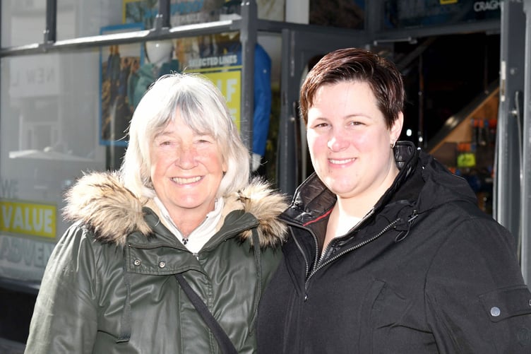 Public opinions on the Countryside Code - Joyce Hitchen (Onchan) with her daughter-in-law Viki Hitchen (Tromode)