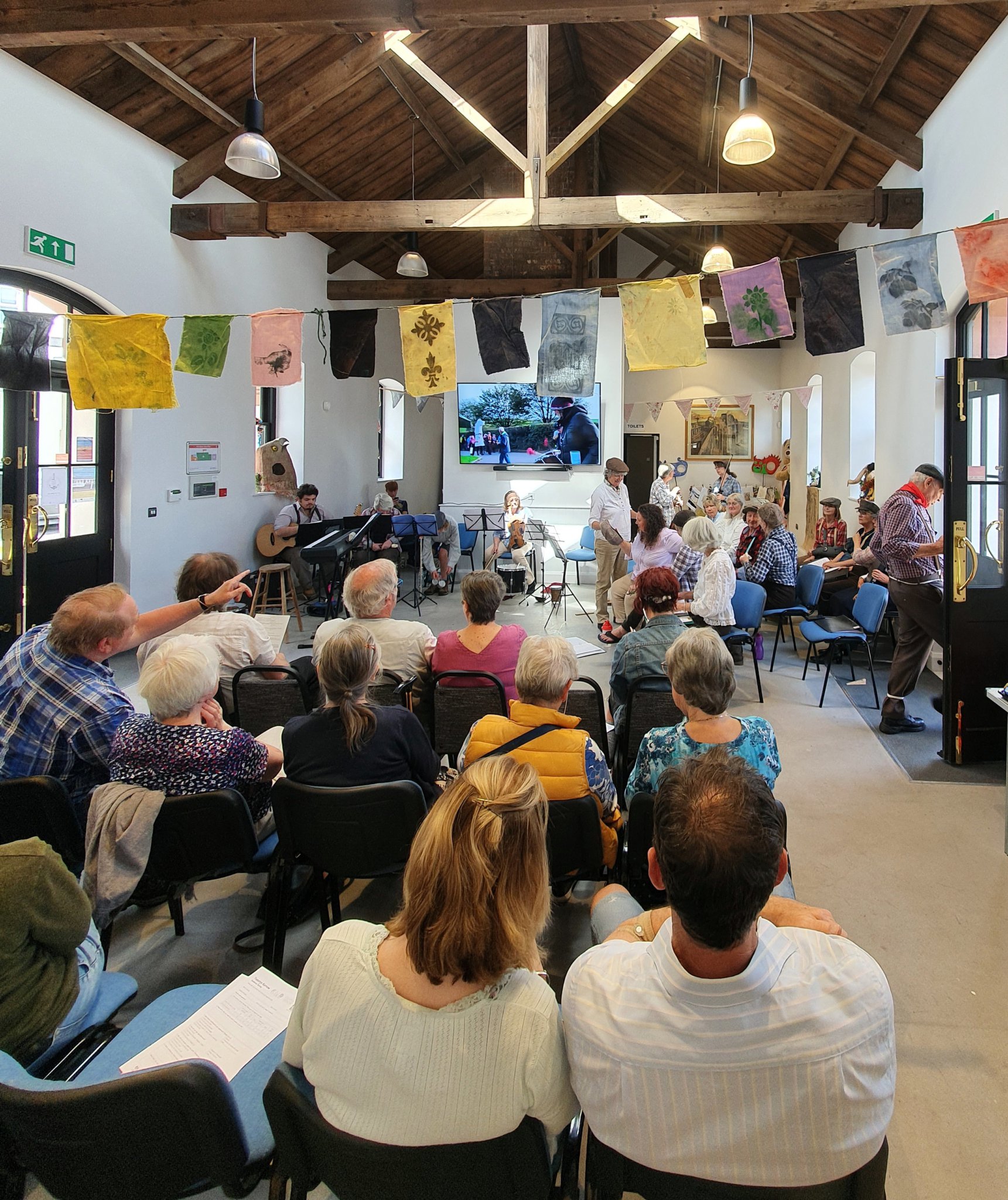 Above: Music in Saltash Railway station last year