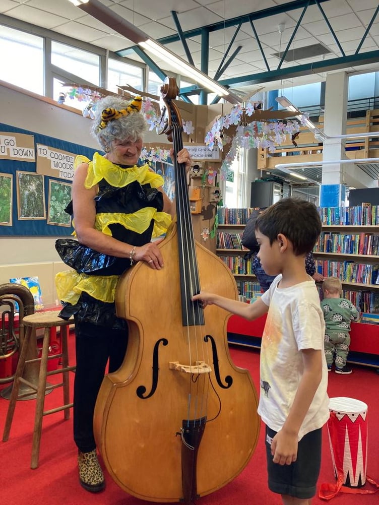 ABOVE: Judy Whitlock at Saltash Library in 2022