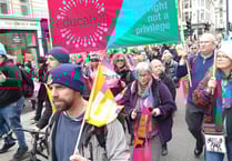 South Devon teachers join collegues in London protest