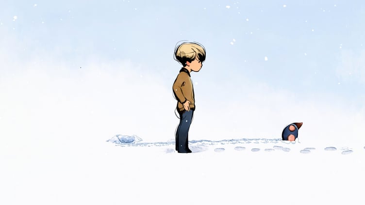 Animator Andy McPherson (above left) worked on the Oscar-winning film, The Boy, the Mole, the Fox and the Horse (right) Animation: Apple TV