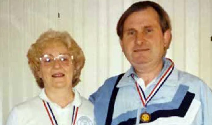 <p>Peter Corbett and his wife Hazel</p>