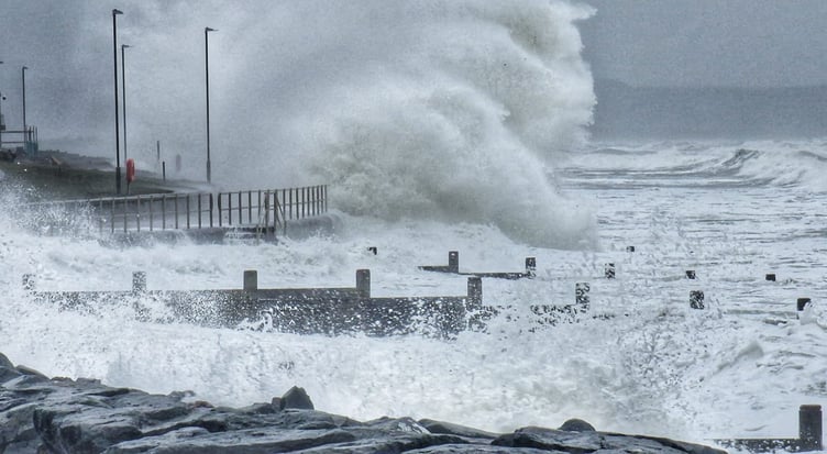 Stormy Tywyn Beach