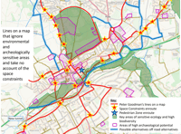 Sorry to puncture Farnham cycle plans, but they're just fantasy...