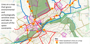 Sorry to puncture Farnham cycle plans, but they're just fantasy...