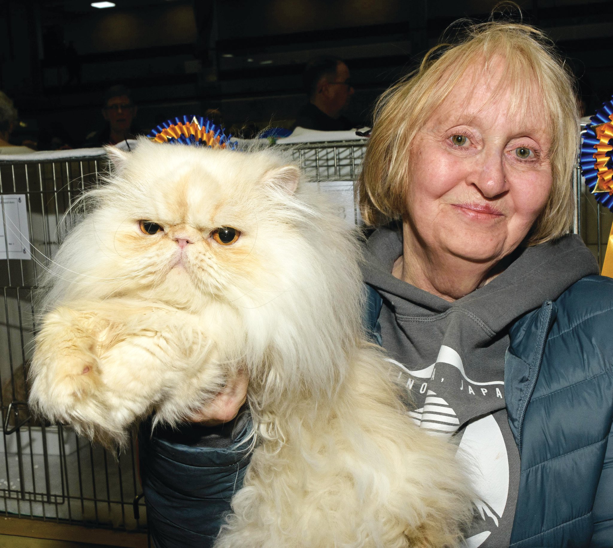 Carol and her Persian cat River.