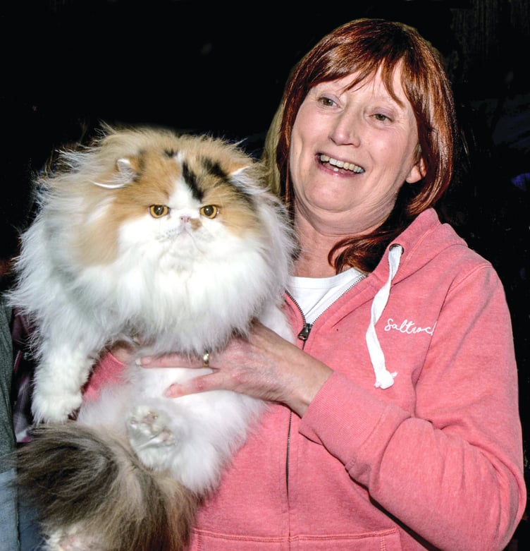 Owner Katherine Fairbanks with Jemineve Spark-Of-Magic.