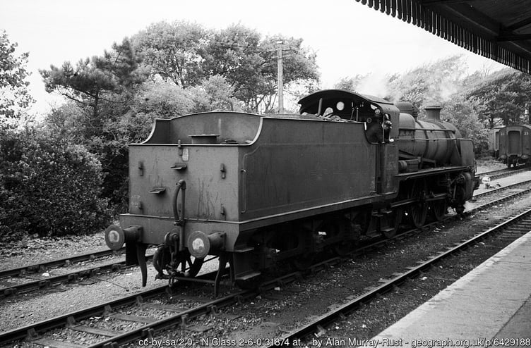 A train at Bude Station