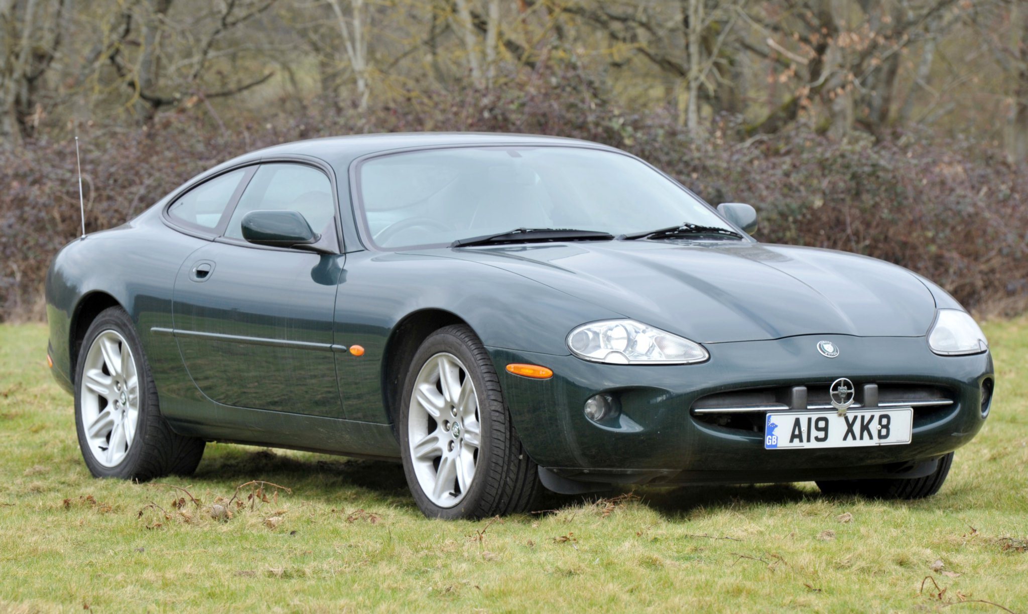 A 1996 Jaguar XK8 4.0 automatic in racing green.
