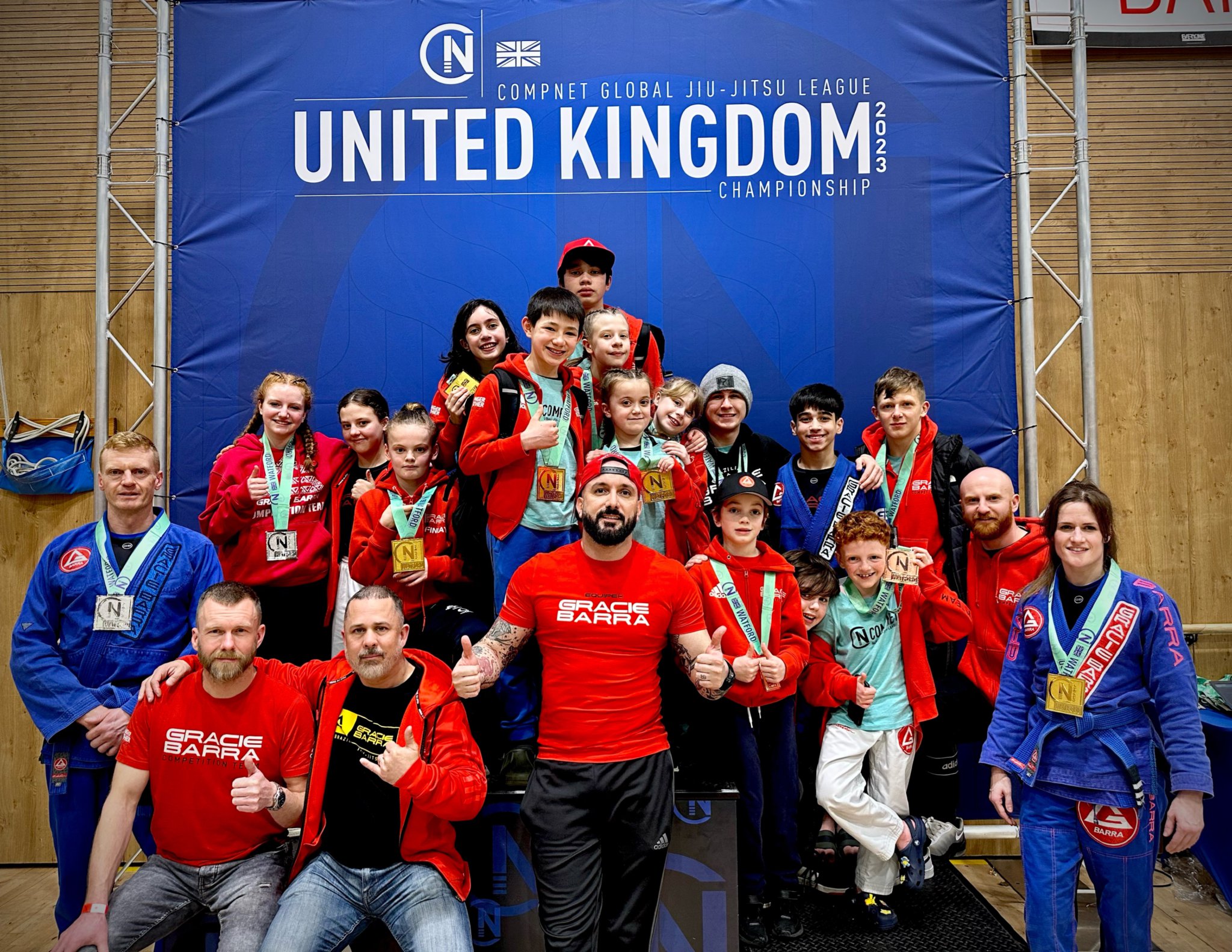 The Gracie Barra Isle of Man team that travelled to London for the Compnet UL Jiu-Jitsu Championship recently