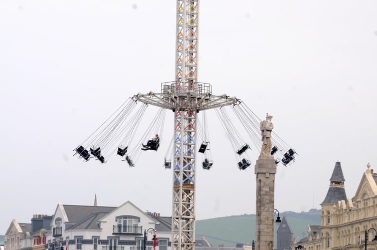The TT Funfair on Douglas Promenade