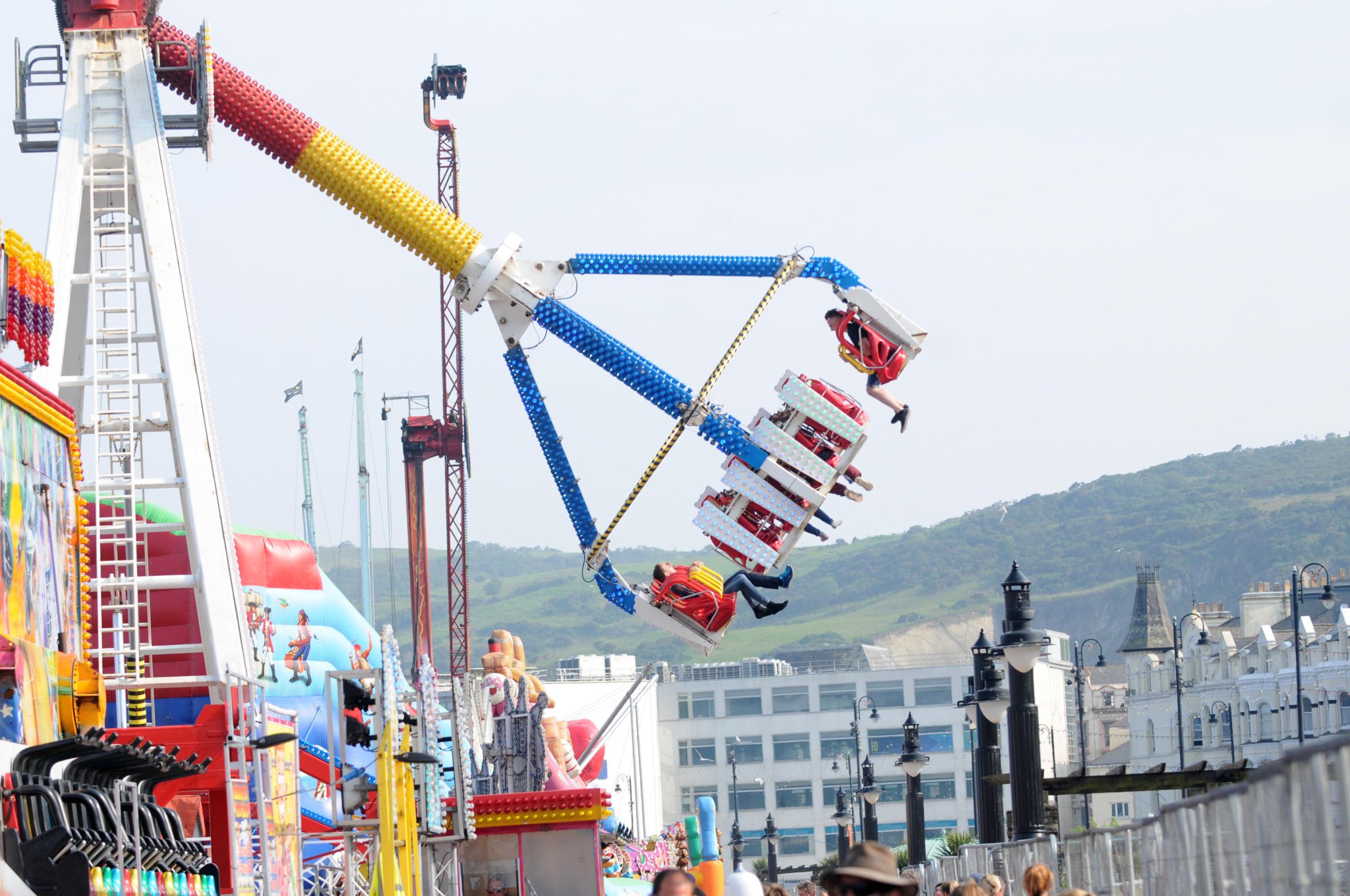 The TT Funfair on Douglas Promenade