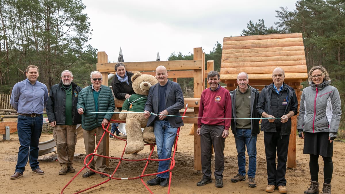 Plenty of adventures for toddlers at Hogmoor Inclosure playground