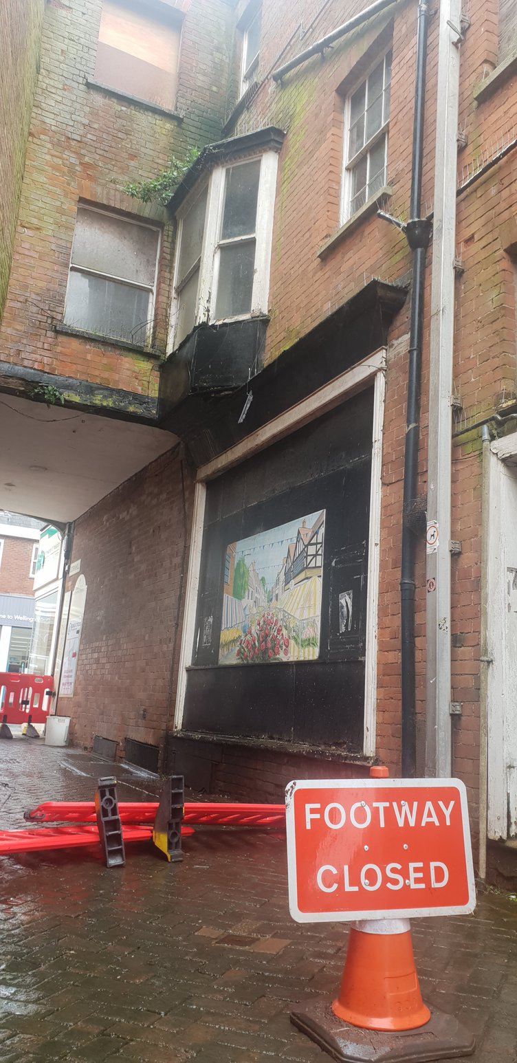 Cornhill, Wellington, has been closed because of safety fears.
