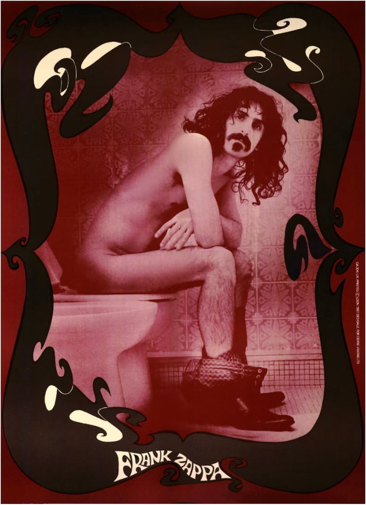 Robert Davidson with one of the lost images of Frank Zappa