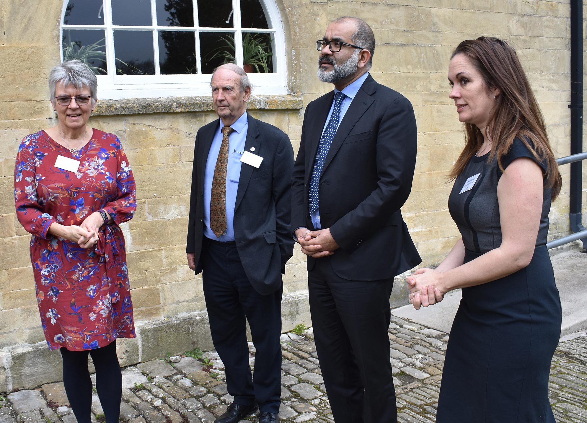 Pictured: Lord Lieutenant of Somerset Mohammed Saddiq’s visit to the Ammerdown Centre