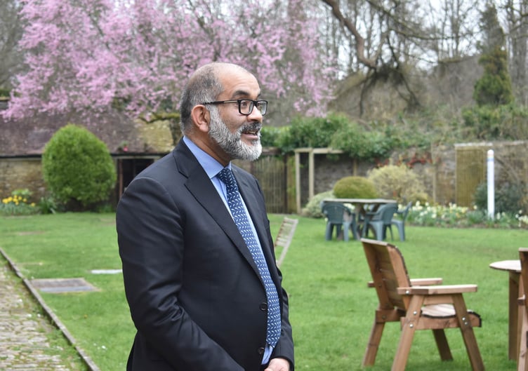 Pictured: Lord Lieutenant of Somerset Mohammed Saddiq’s visit to the Ammerdown Centre