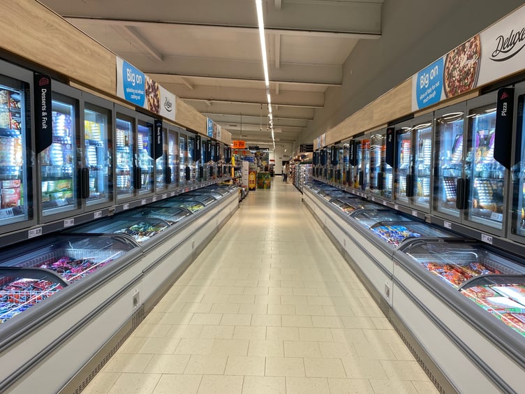 Lidl stocks were fully plenished in preparation for a busy opening day