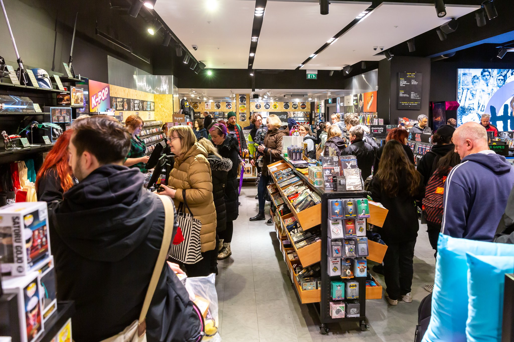HERITAGE – The store includes nods to Woking-based music and film connections, such as The Jam and War of the Worlds artwork.