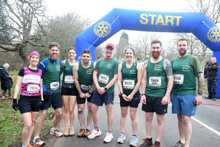 Monross Trailblazers Sophie Williams, Gavin Jones, Alice Taylor, Dan Gray, Rob Potter, Vanessa Ward, Grant White and Neil Harper