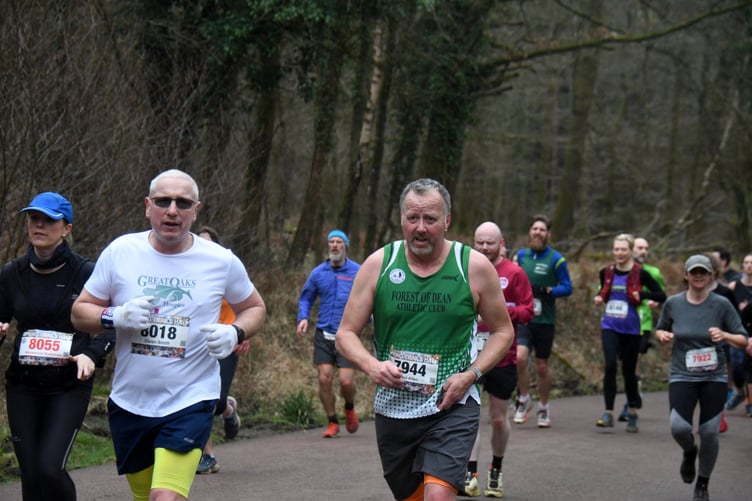 Daren Smith and Forest of Dean Athletic Club runner Paul Allen