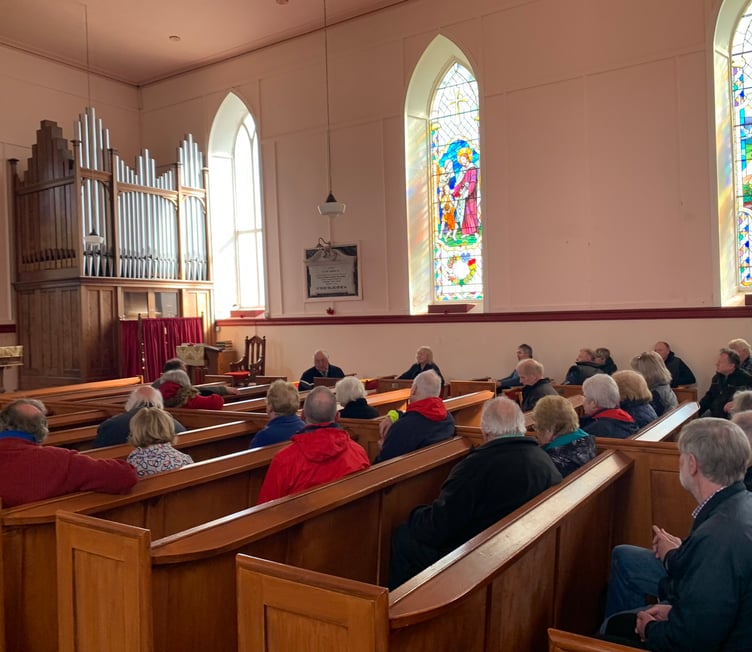 60 People attended the meeting at Lonan All Saints Church on Sunday to discuss the future of the building.
