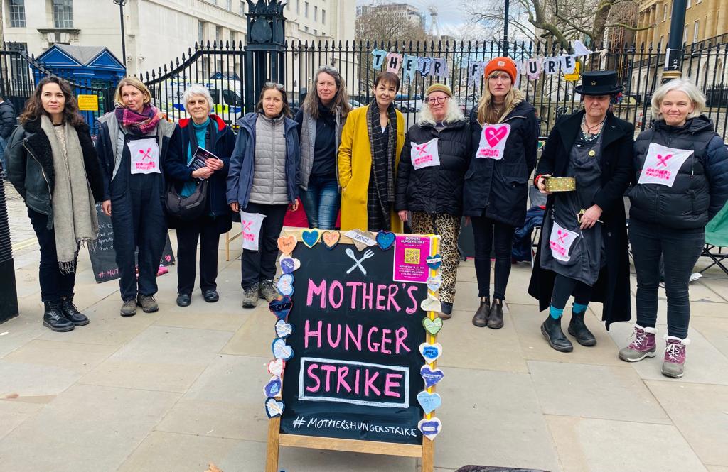 PICTURED: The mothers outside of 10 Downing Street in protest
PHOTOS: Anya Rose