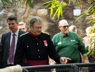 Alan Titchmarsh presents Queen’s Award to Marwell Zoo
